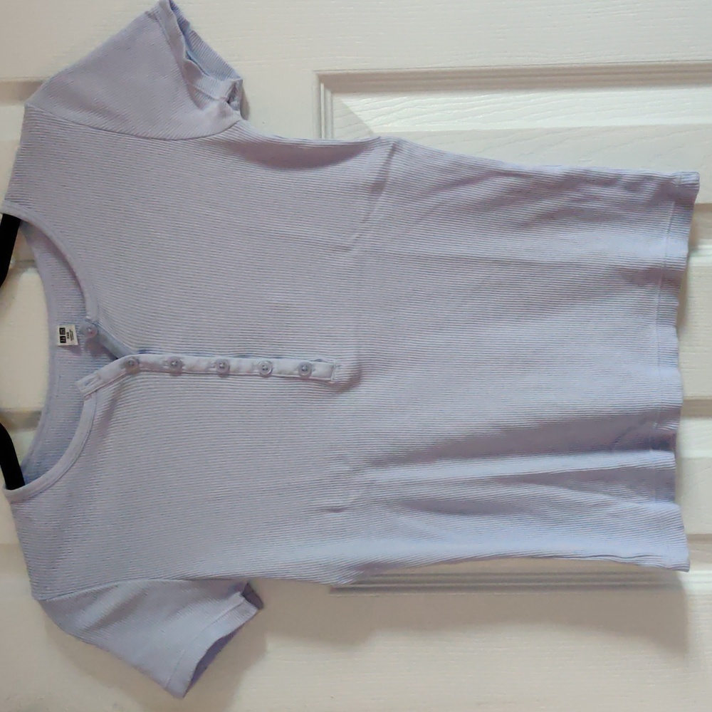 2 Uniqlo Button Top Short Sleeve Tee